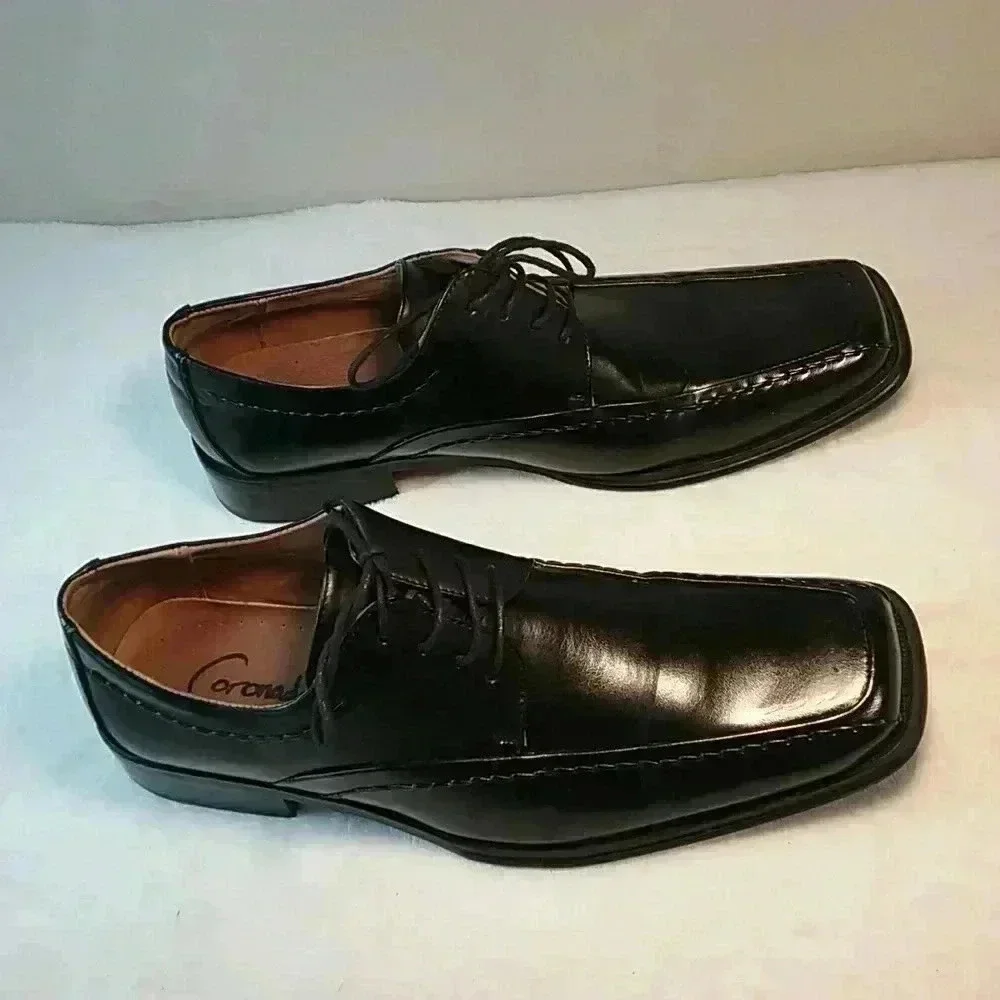 Coronado men's Oxfords Dress shoes black lace up